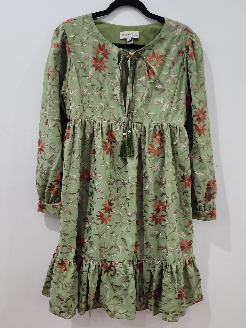 Andres Otalora Floral Dress